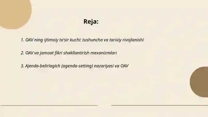 OAV ning ijtimoiy ta’sir kućni 2