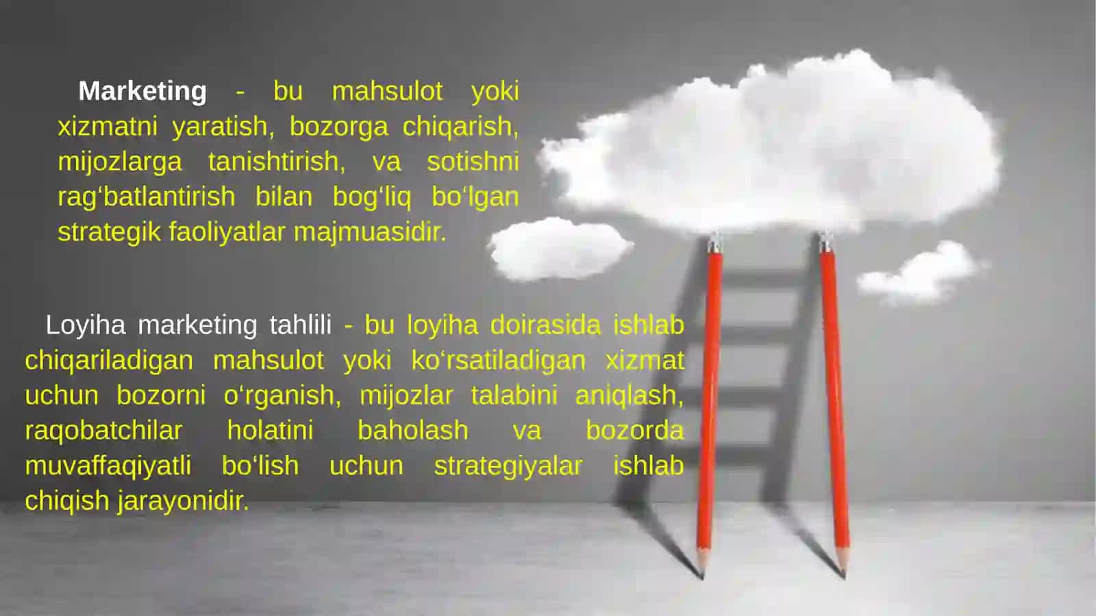 LOYIHALARNING MARKETING TAHLILI 2