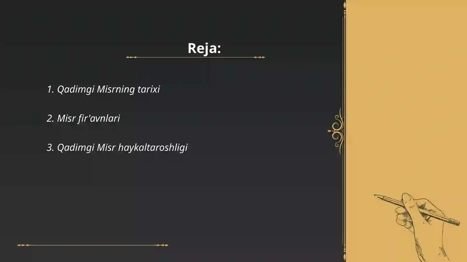 Qadimgi Misr madaniyati 2