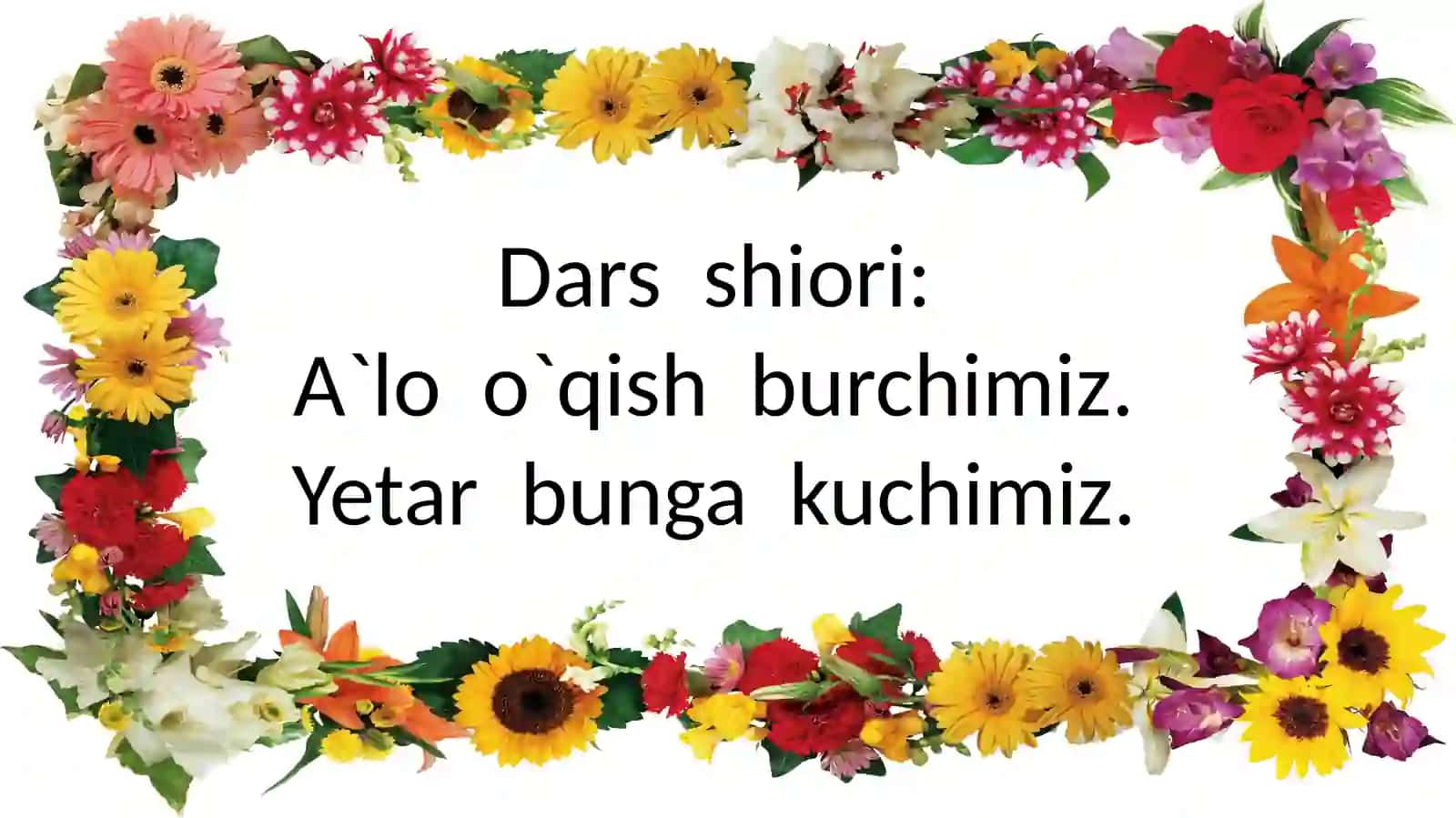 Fan: Ona tili va o`qish savodxonligi 2