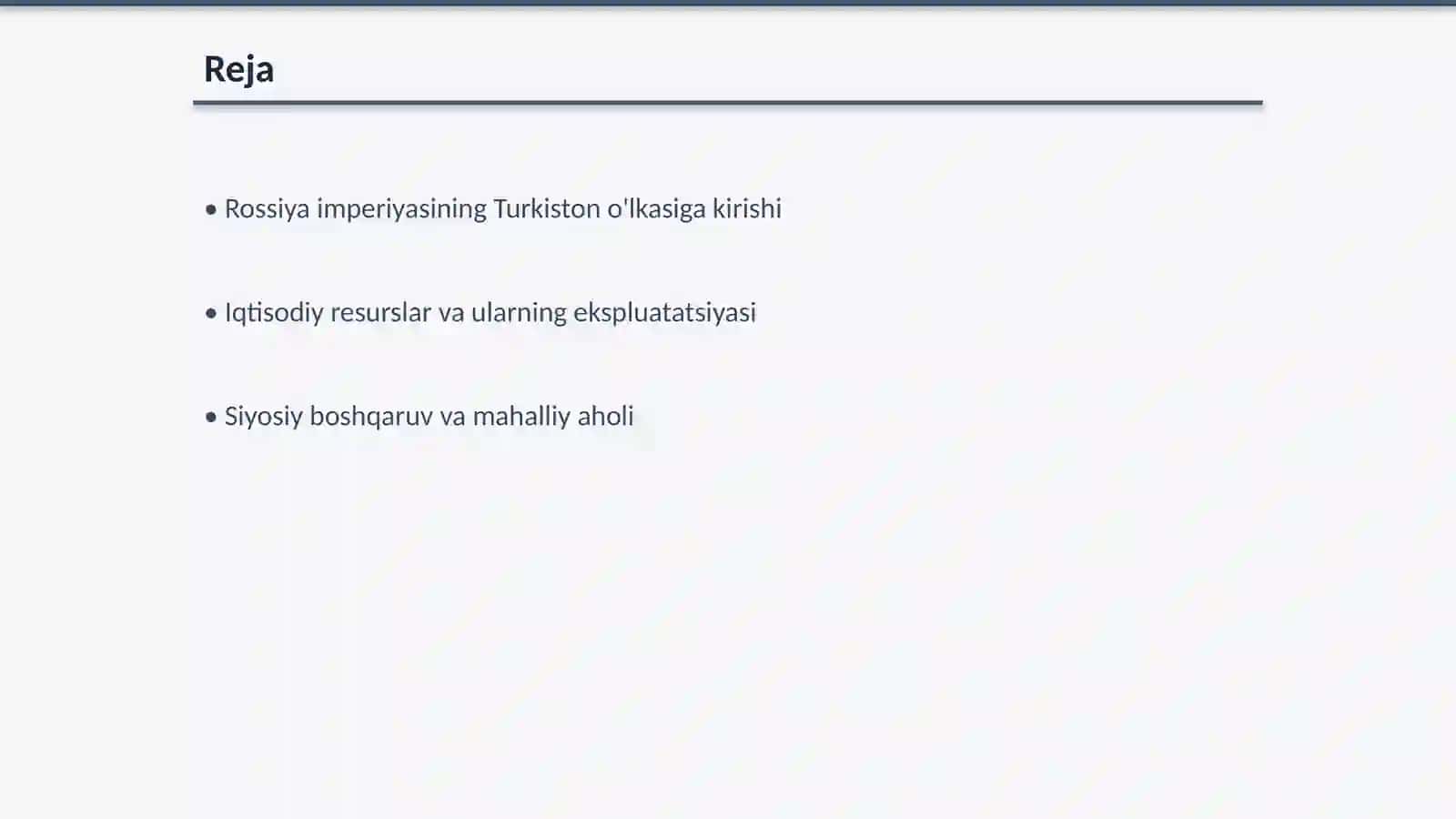 Rossiya imperiyasining Turkiston o'lkasiga kirishi 2