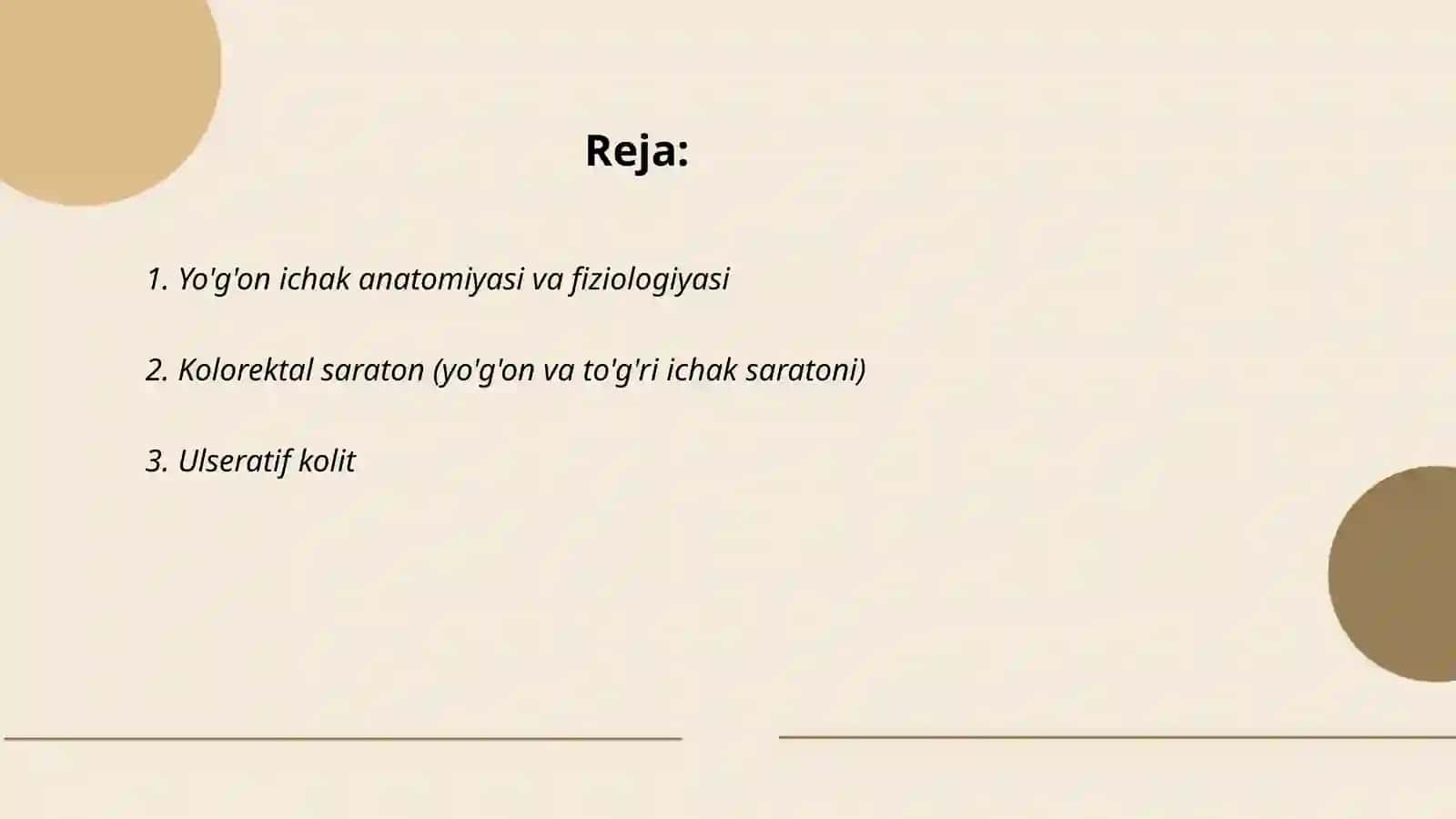 Yóğon va toğri ichak kasalliklari 2