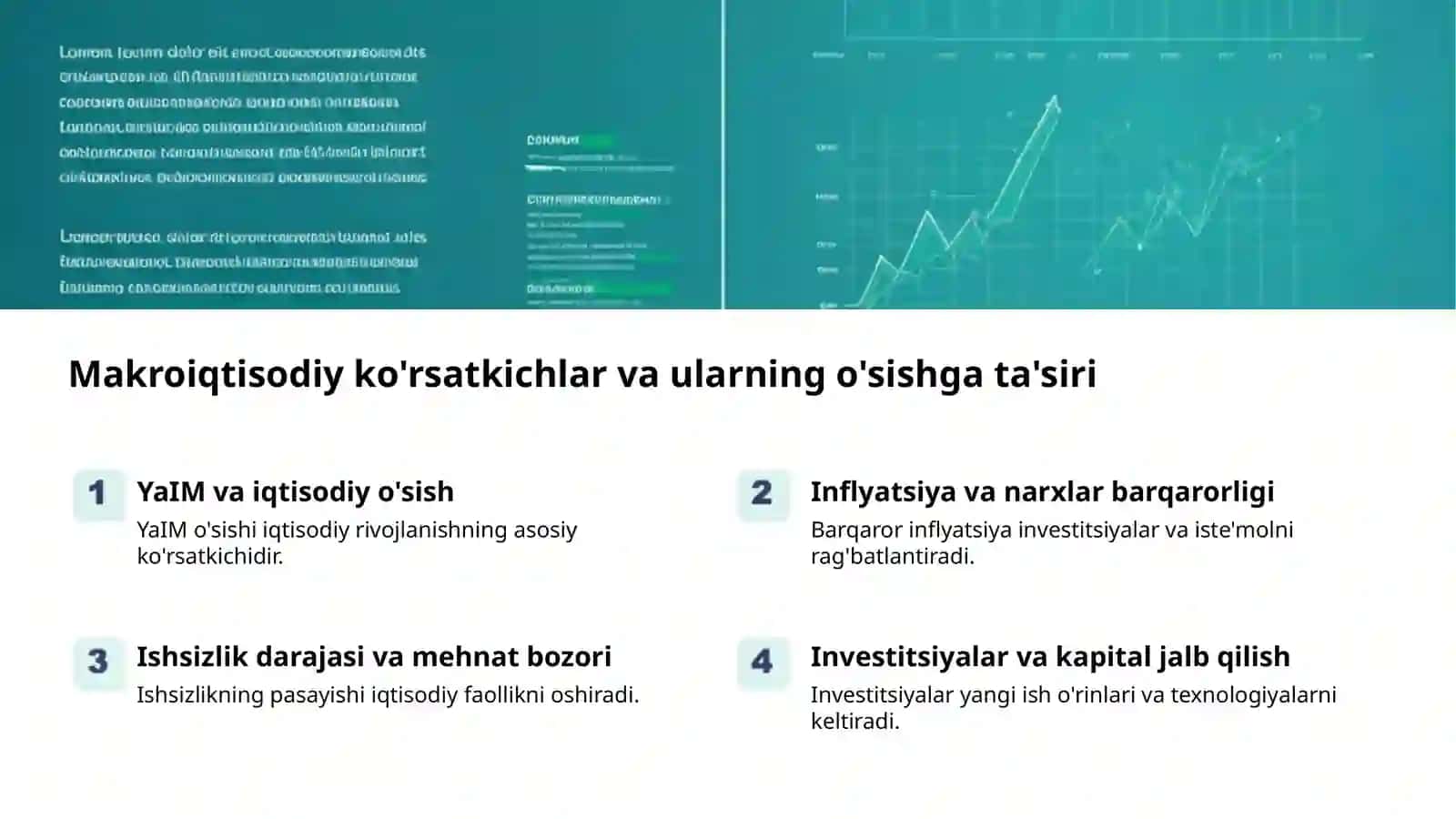 Iqtisodiy o'sish: Kelajak yo'li 2