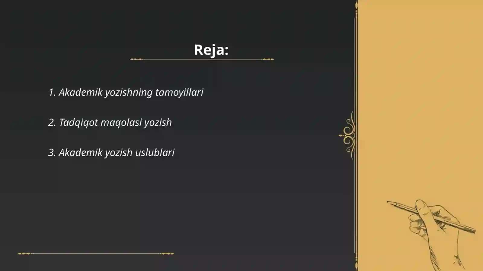 Akademik yozish mahorati 2
