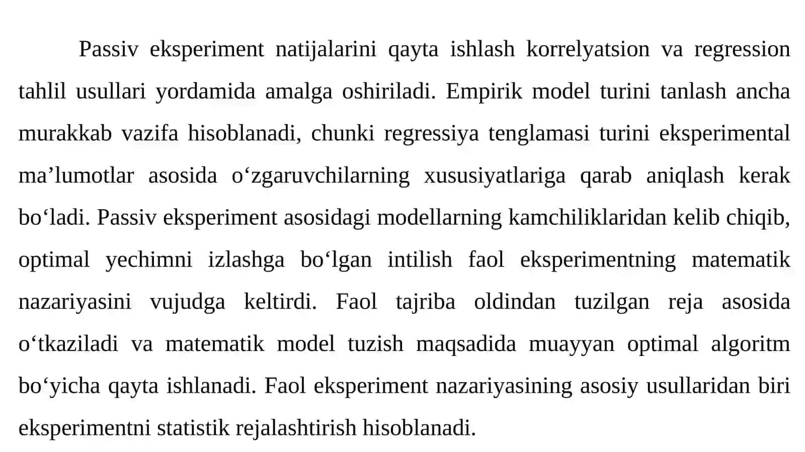 EMPIRIK - STАTISTIK MОDELLАRNI QURISH 2