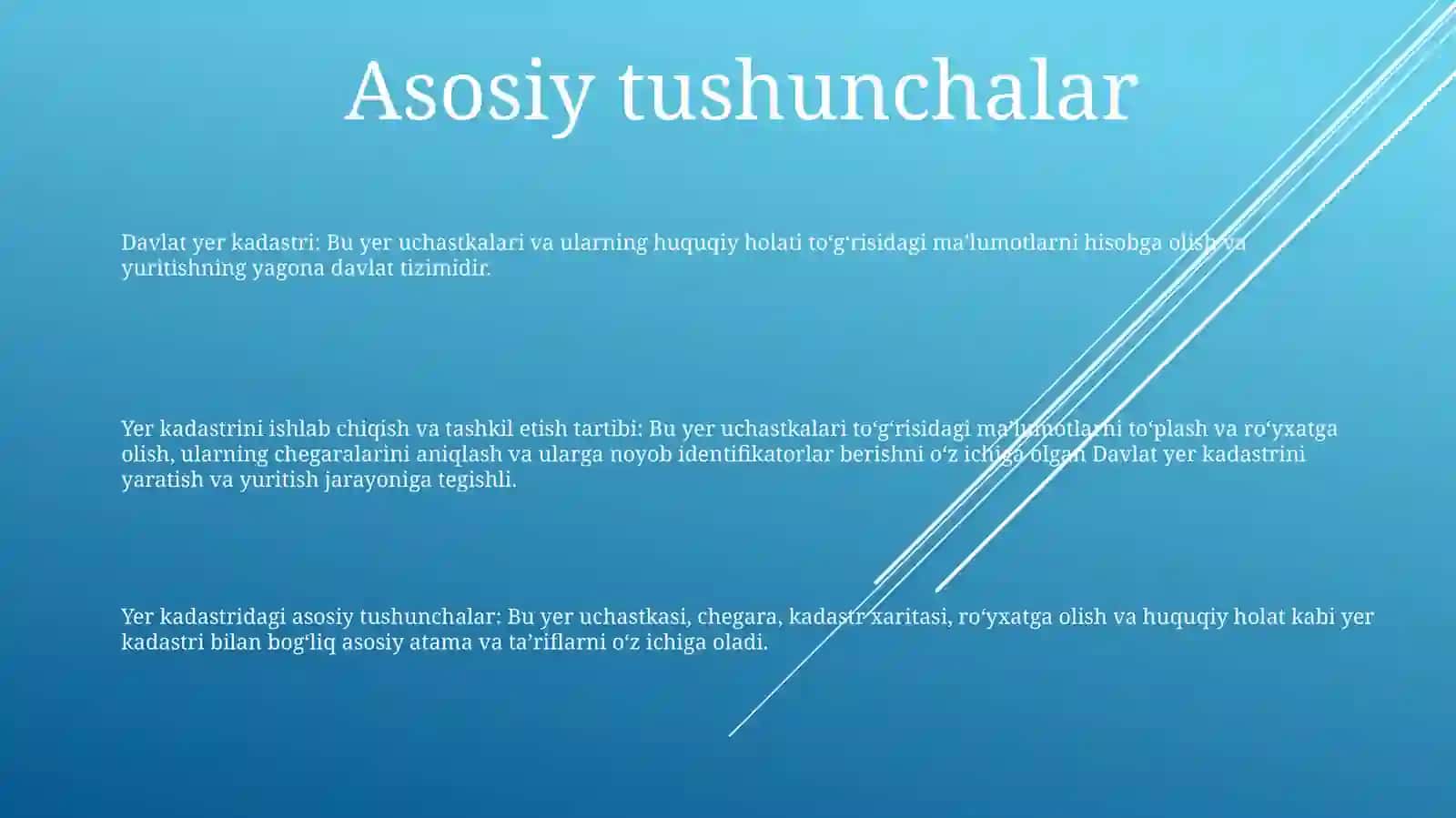 Davlat Yer Kadastrini Yuritish Va Yaratish Tartibi 2