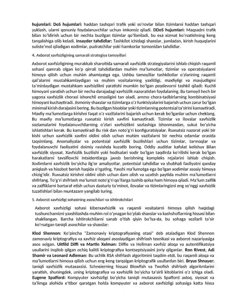 Axborot xavfsizligi 2