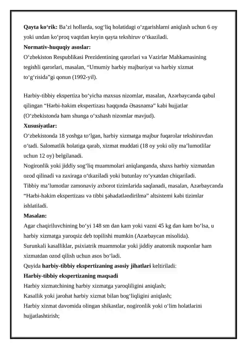 Harbiy tibbiy ekspertiza 2