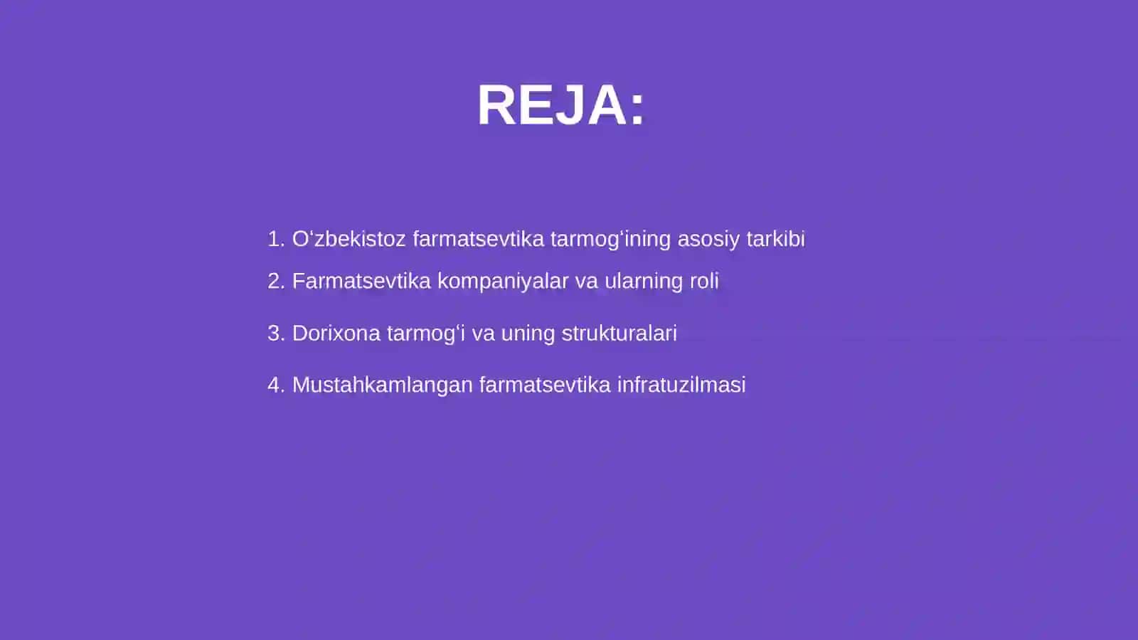 Oʻzbekistoz farmatsevtika tarmogʻini tuzilmasi 2
