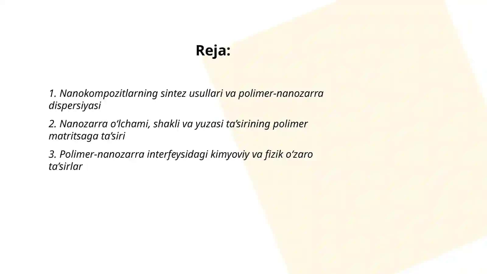 Nanokompozitlar va ularning fizik xususiyatlari 2