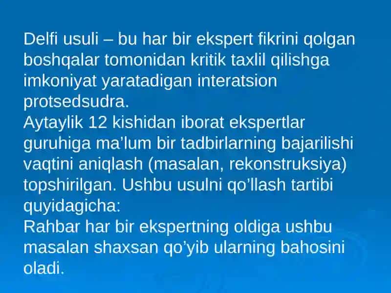 Delfi usuli 2