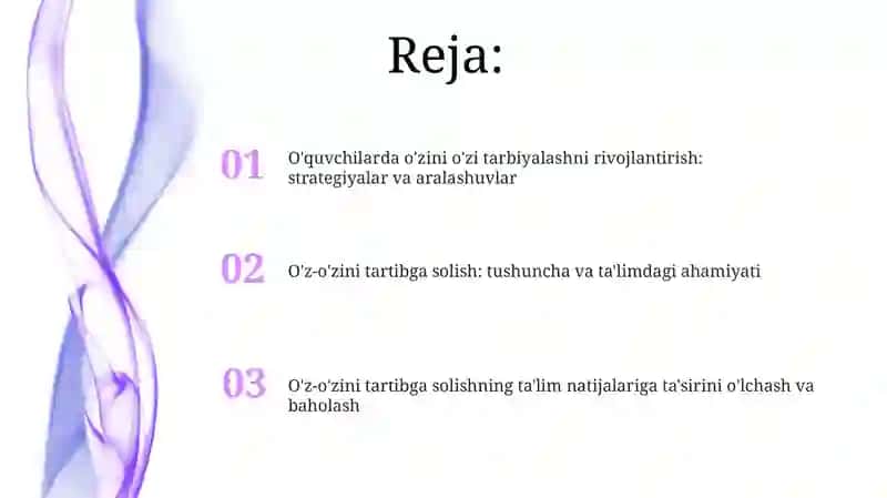 O'z-o'zini tartibga solish: tushuncha va ta'limdagi ahamiyati 2