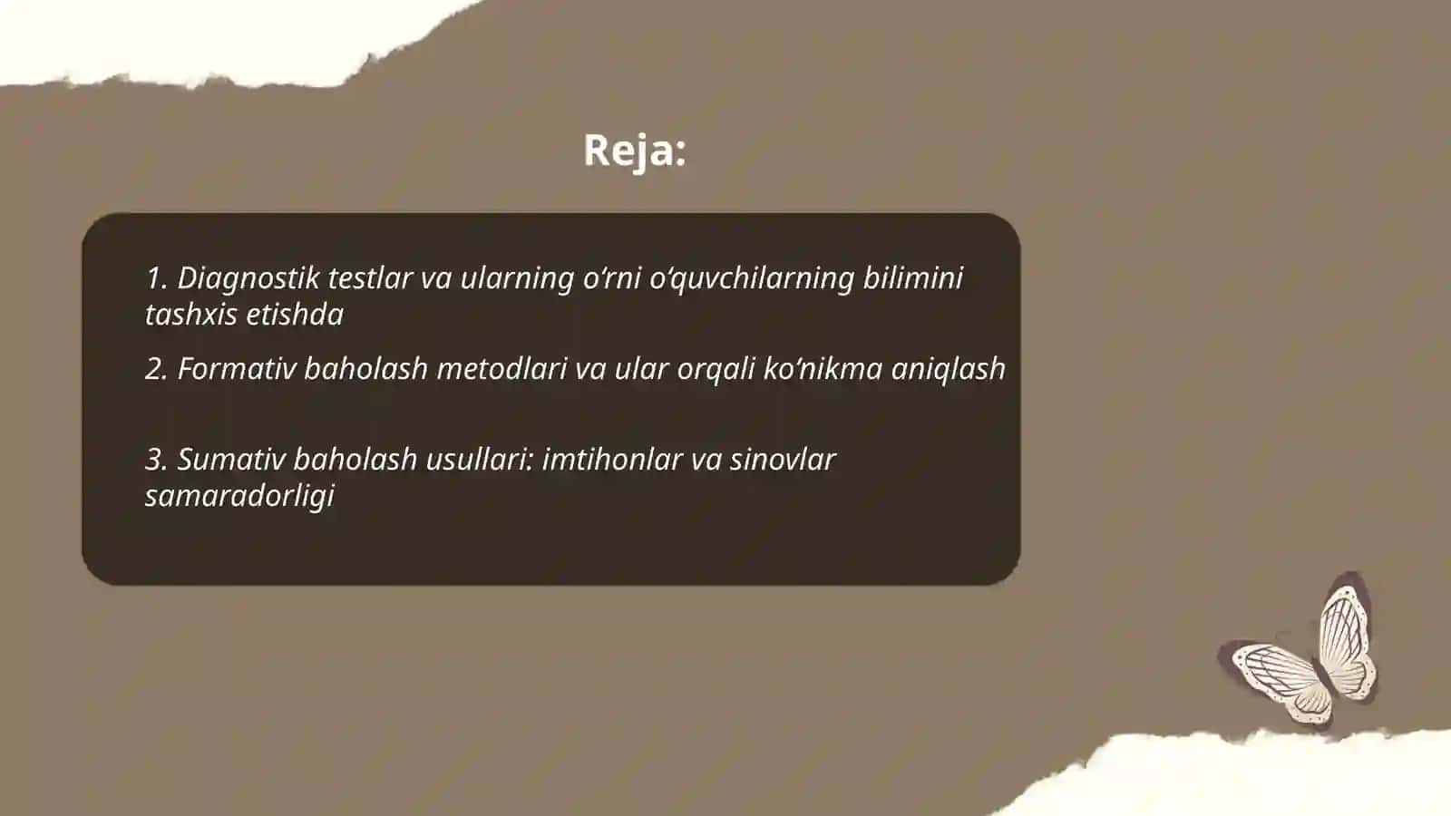 O‘quvchilarning bilim ko‘nikma va malakalarini tashxis etish 2