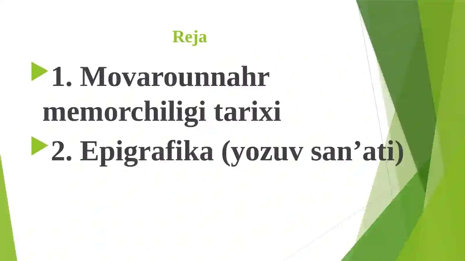 Movarounnahr memorchiligi tarixi va epigrafikasi 2