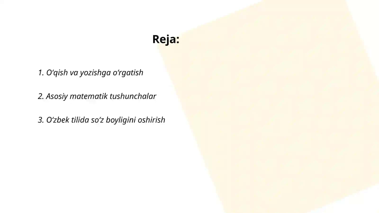 Boshlangʻich sinfda ta’lim 2