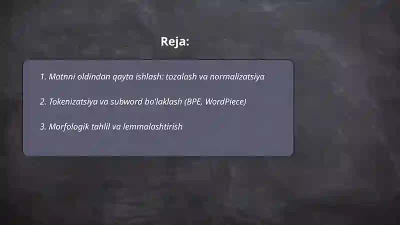 Matnni qayta ishlash texnologiyalari 2