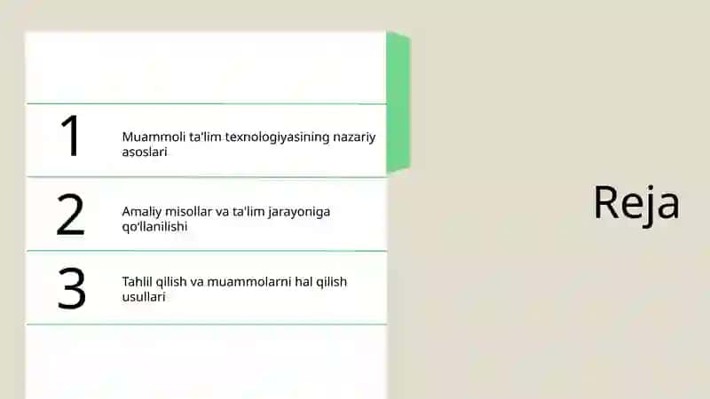 Muammoli ta'lim texnologiyasi 2