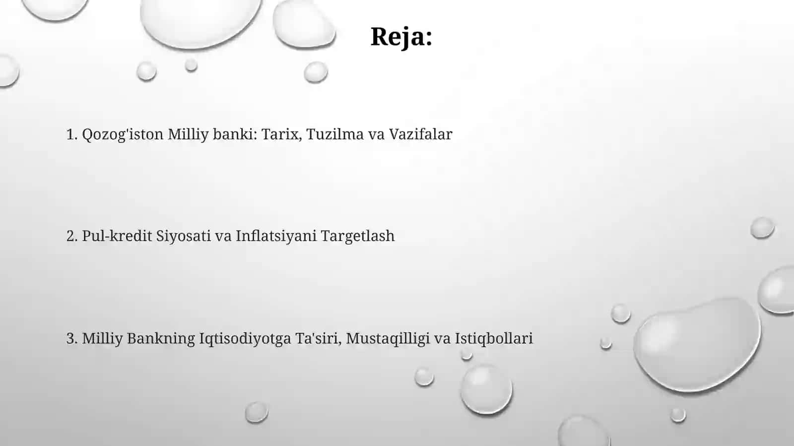 Qozog'istonning pul-kreditsiyo satisi 2