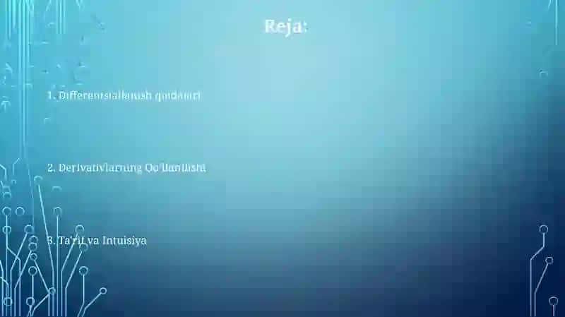 Funksiya xosilasi 2