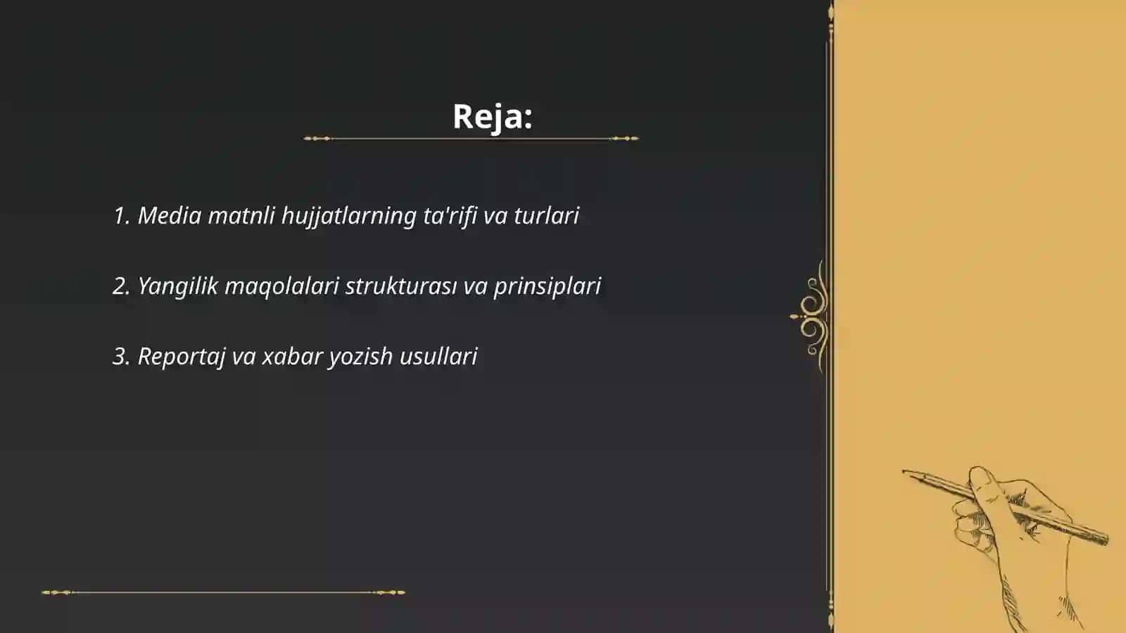 Media matnli hujjatlar 2