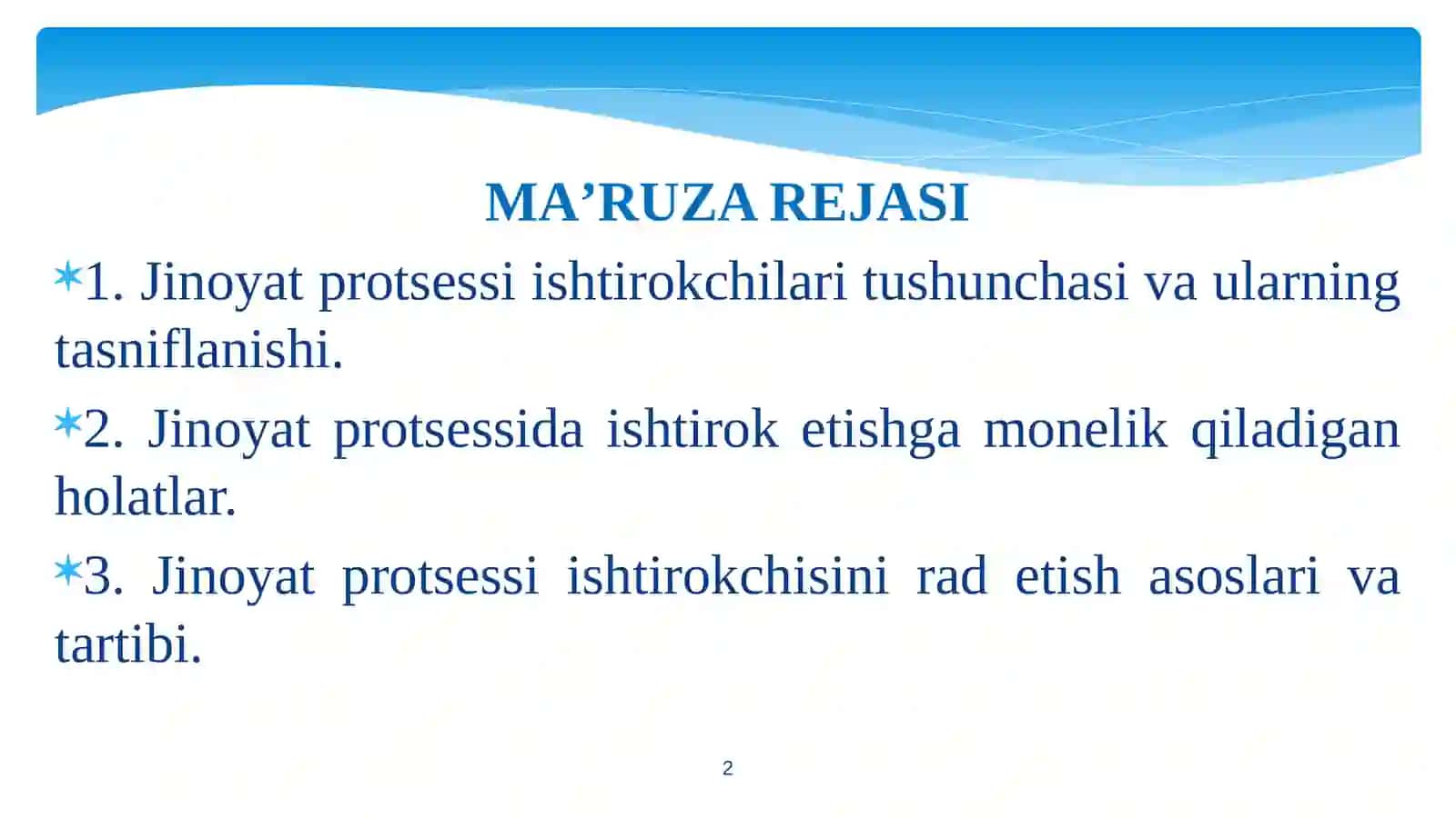 Jinoyat protsessining ishtirokchilari 2