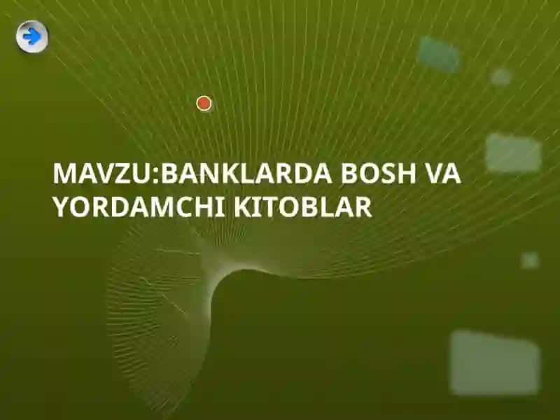 Банкларда аналитик ва синтетик ҳисоб 2
