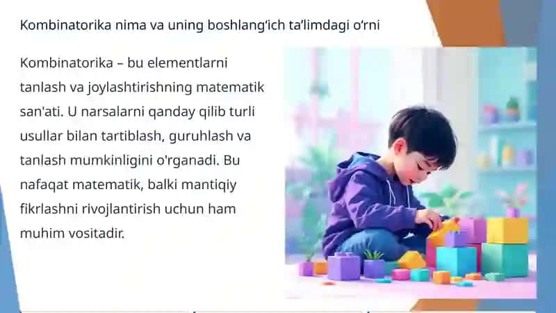 Boshlang‘ich ta’limda kombinatorika elementlarining umumiymasalalari 2