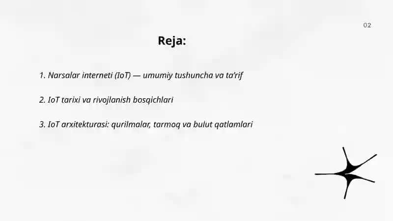 Narsalar interneti (IoT) - Umumiy Tushuncha va Ta'rif 2