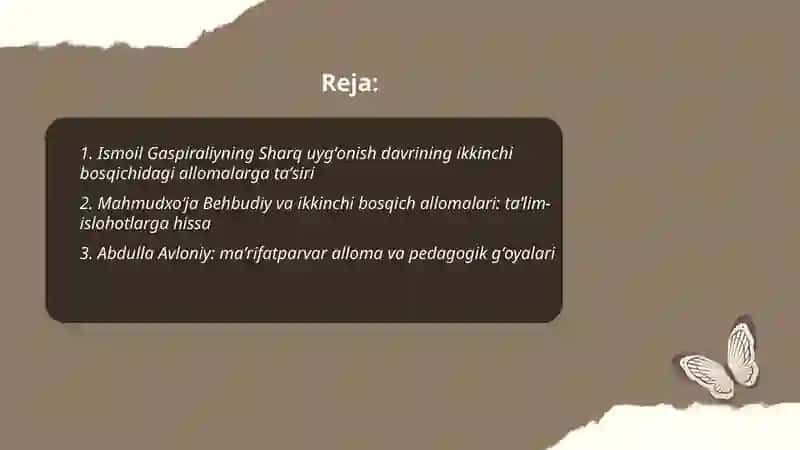 Sharq uygʻonish davrining ikkinchi bosqichidagi allomalar 2