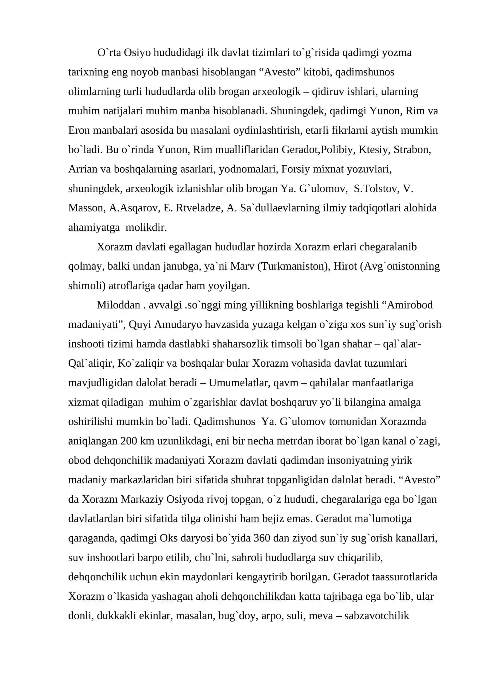 Xorazmda ilk davlatchilikning shakllanishi 2