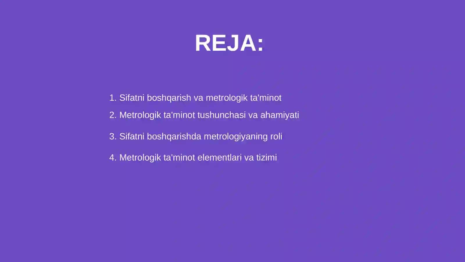 Sifatni boshqarishda metrologik ta'minotning oʻrni 2