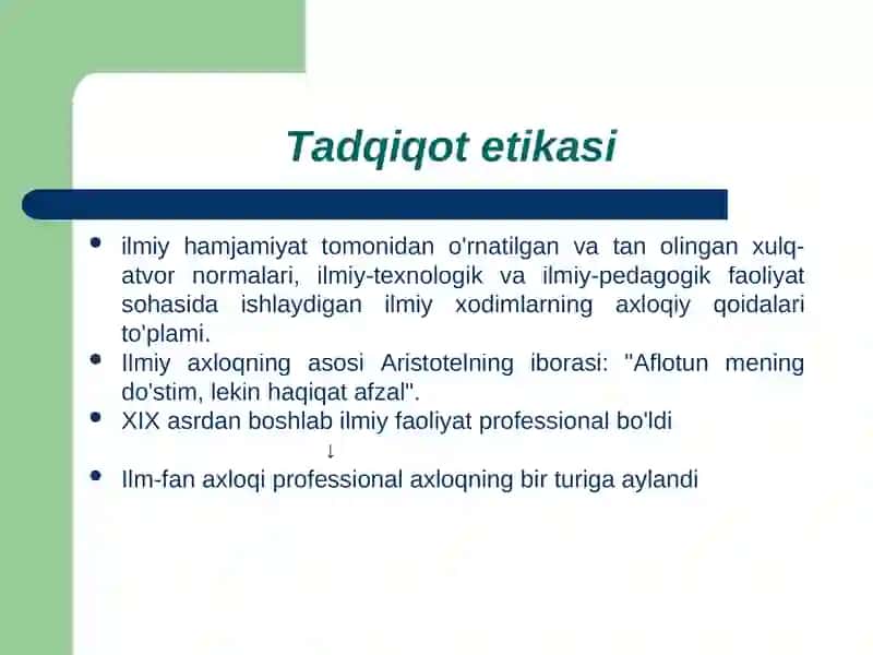 Tadqiqot etikasi 2