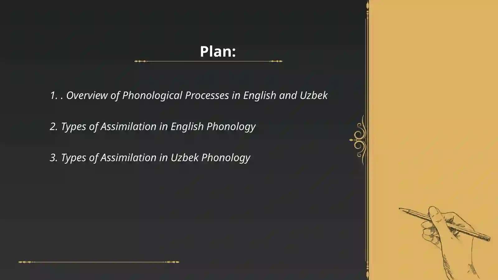 A contrastive study of phonological processes assimilation and dissimilation in english and Uzbek 2