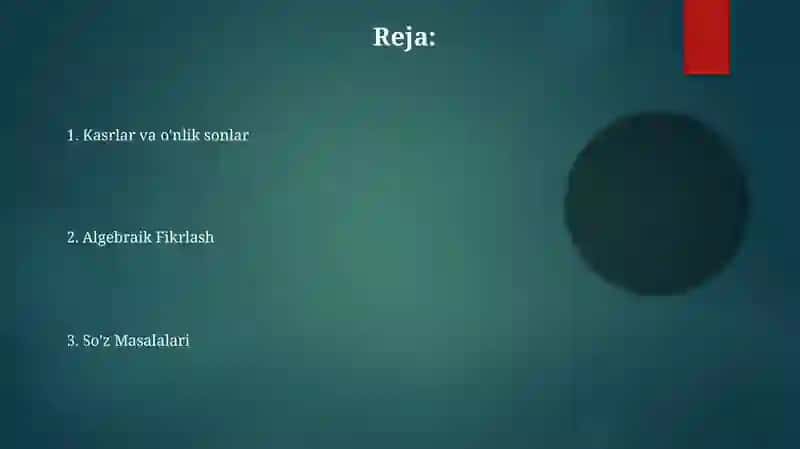 Murakkab masalalar 2