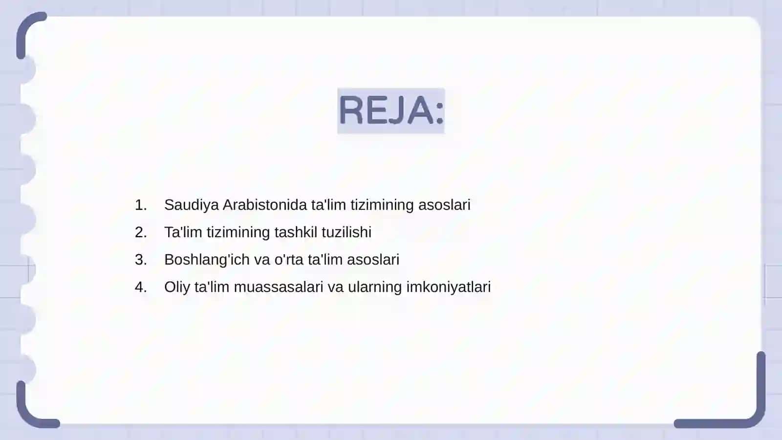 Saudiya Arabistonida ta'lim tizimi 2