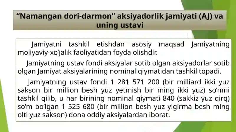 Namangandori-darmon aksiyadorlik jamiyati 2