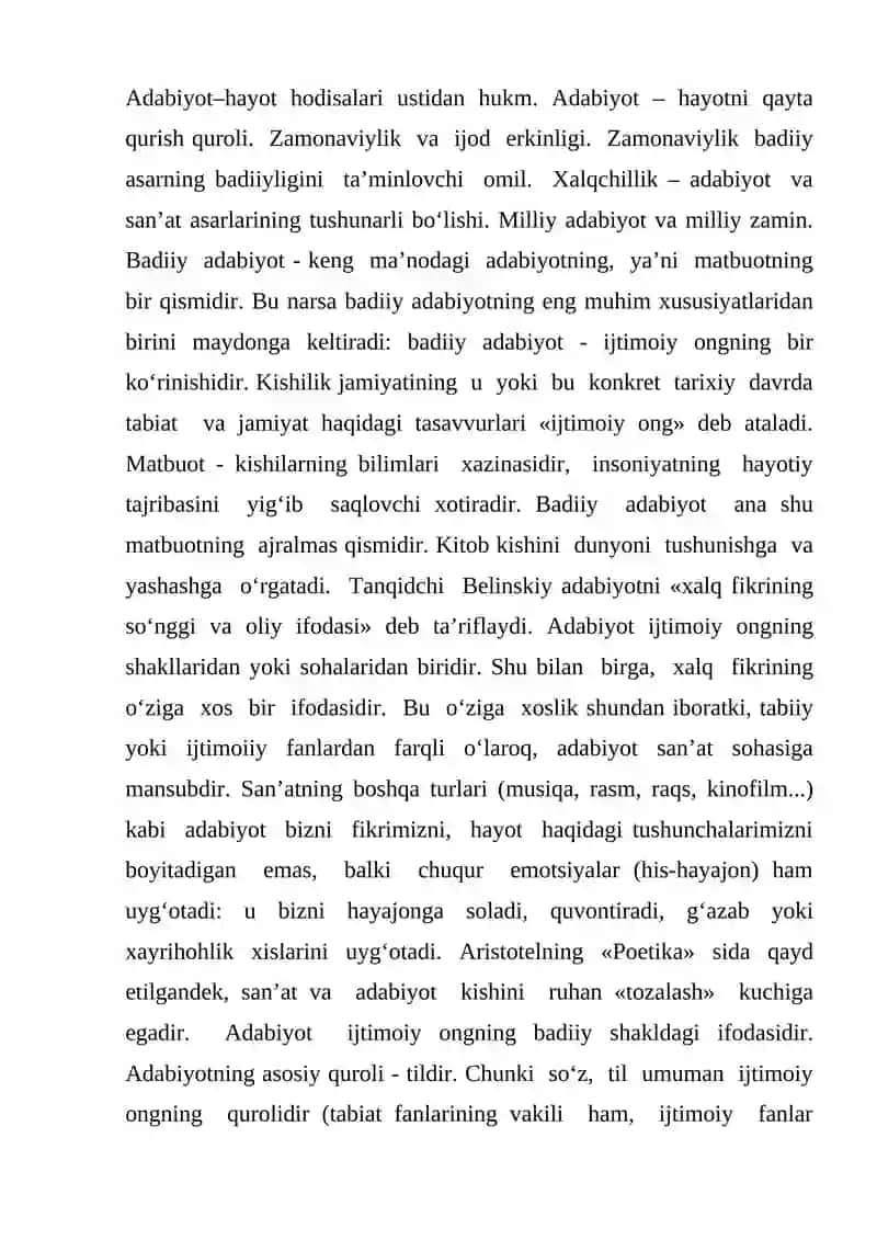Adabiyotning Ijtimoiy Vazifasi 2