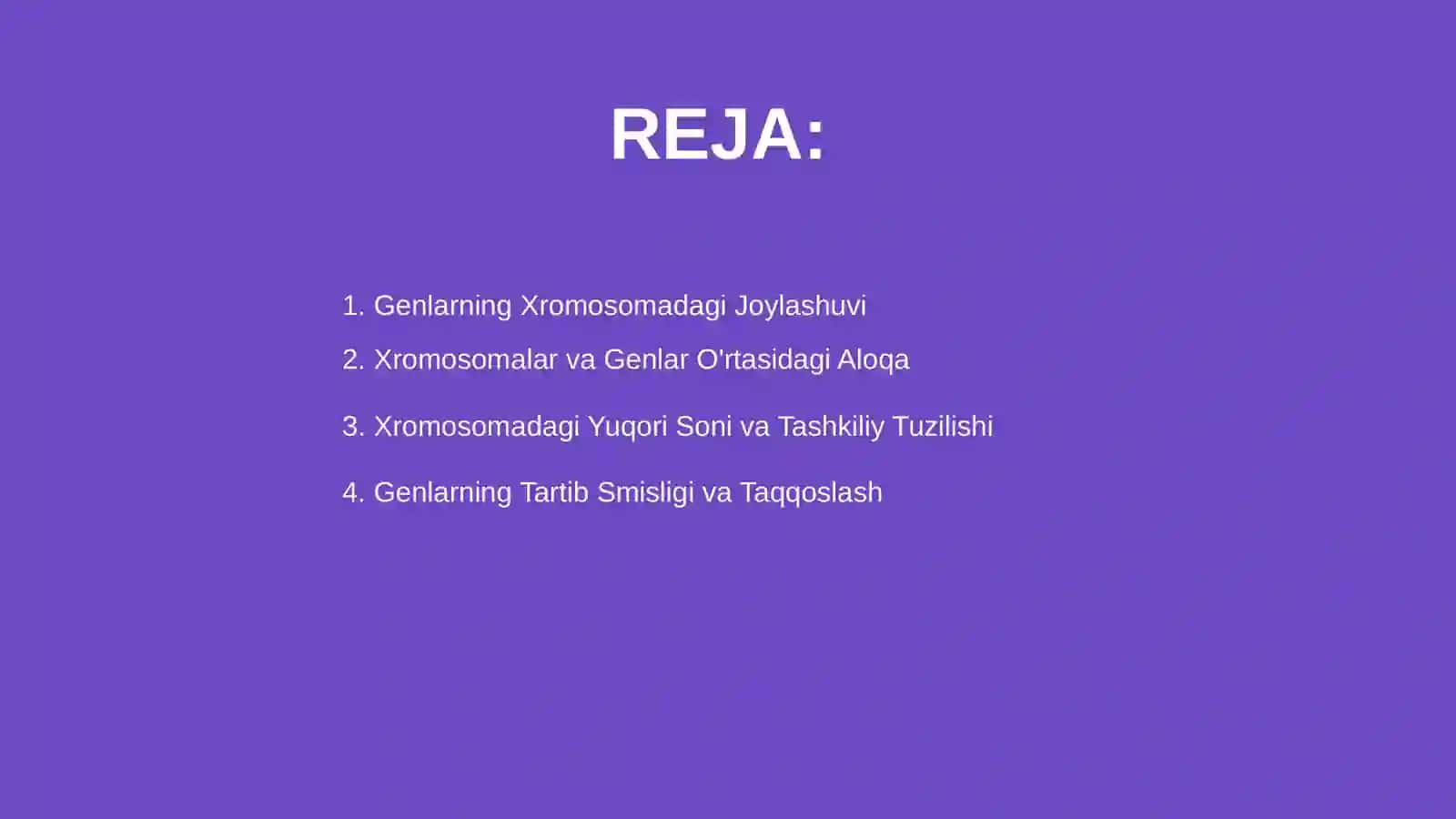 Genlarning xromosomada joylashishi 2
