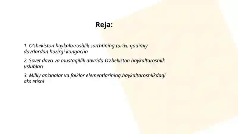 O‘zbekiston haykaltaroshlik san’ati 2