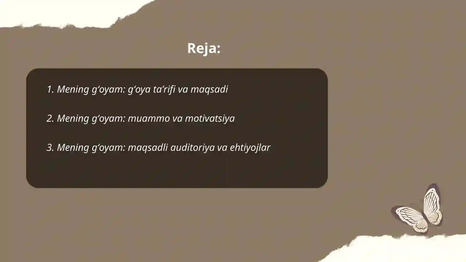 Mening gʻoyam 2
