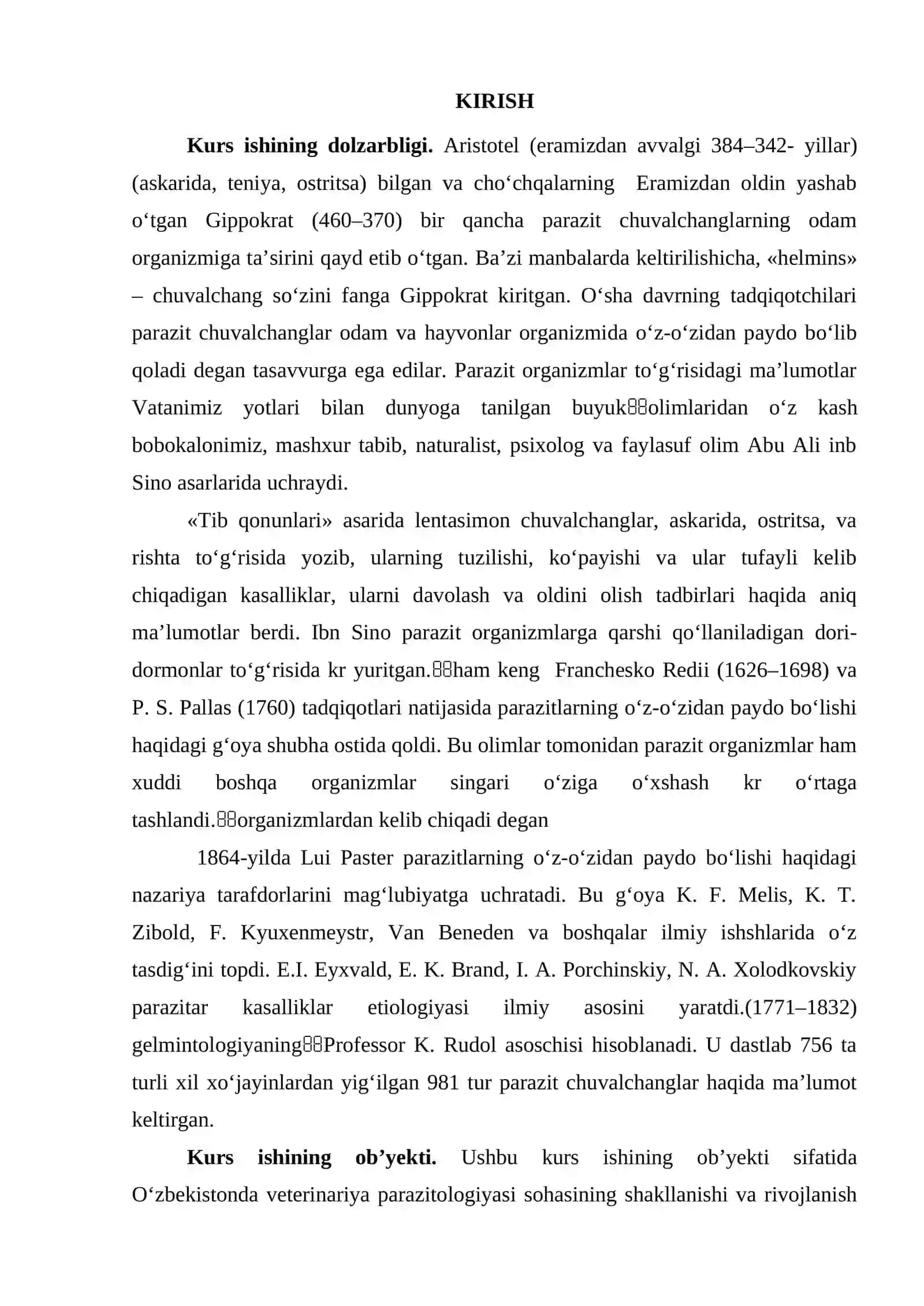 UMUMIY  PARAZITOLOGIYA 2