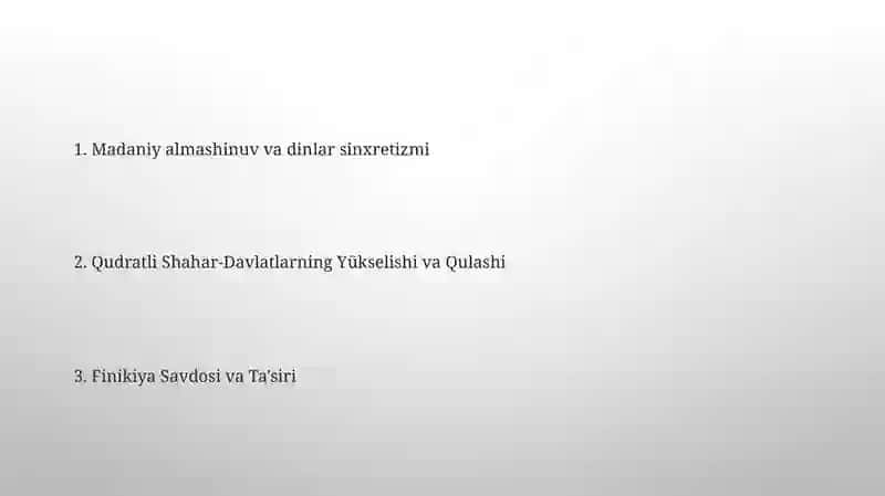 Qadimgi Finikiya va Falastin 2