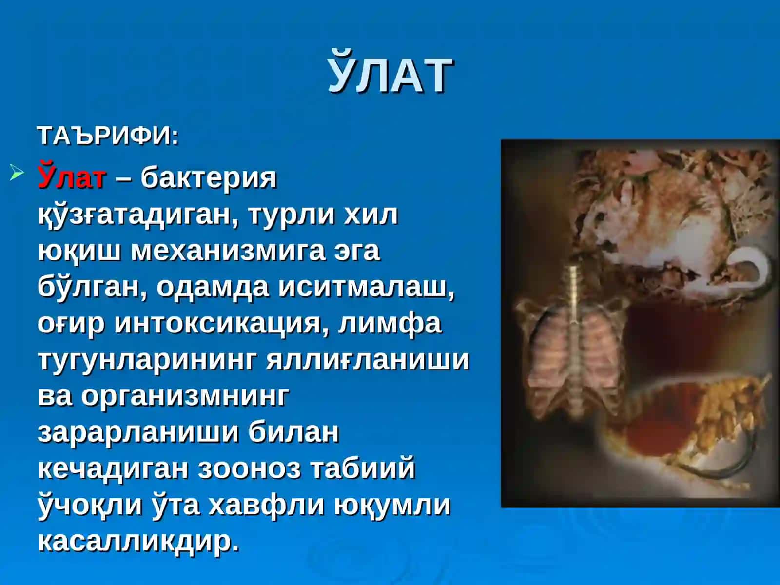 ЎЛАТ презентация врачлар учун 2