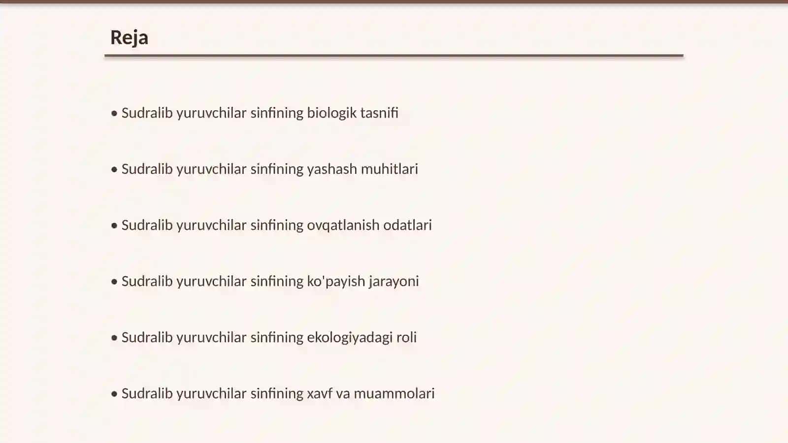Sudralib yuruvchilar sinfi 2