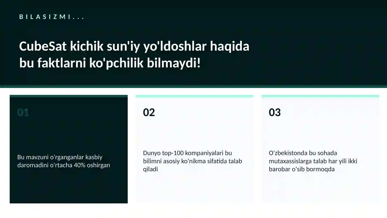 CubeSat kichik sun'iy yo'ldoshlar 2