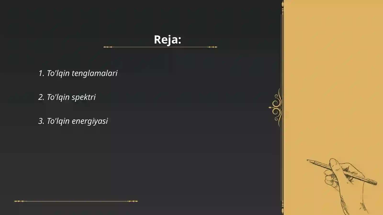 To'lqin tenglamalari 2