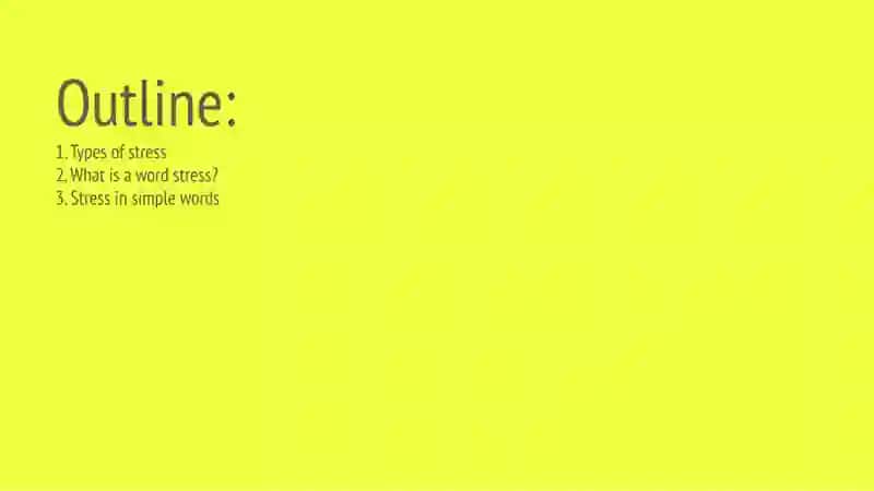 Stress in simple words 2