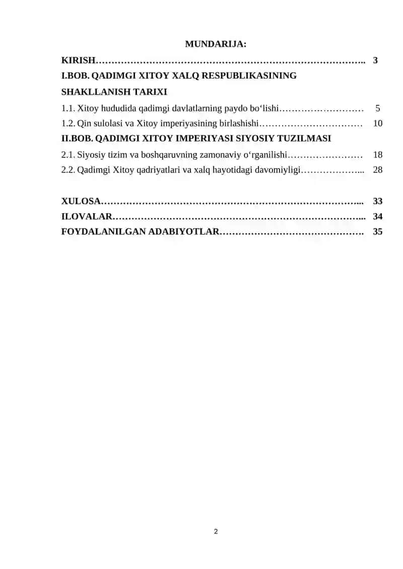 QADIMGI XITOY XALQ RESPUBLIKASI 2