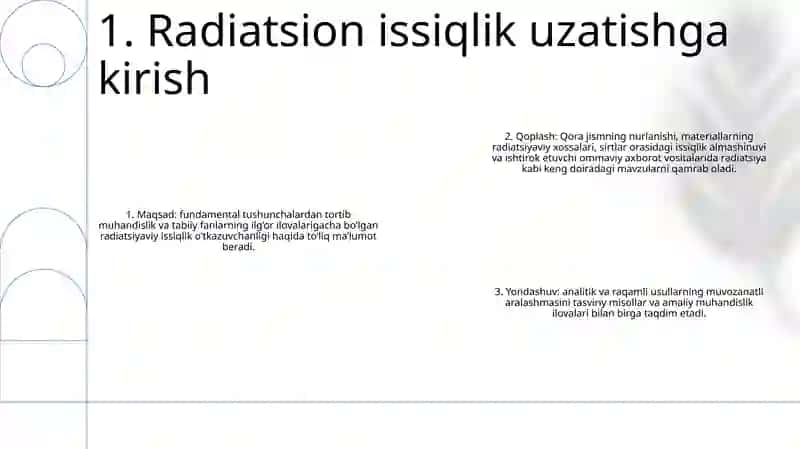 Nurlanish Usuli Bilan Issiqlik Almashinuvi 2