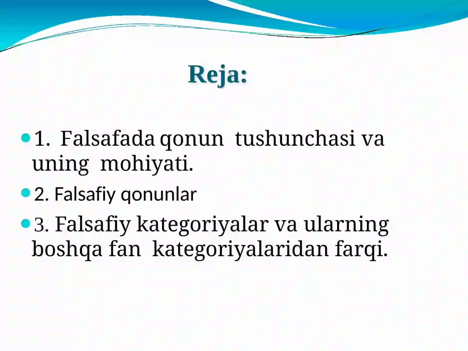 RIVOJLANISHNING UMUMIY QONUNIYATLARI VA KATEGORIYALARI 2